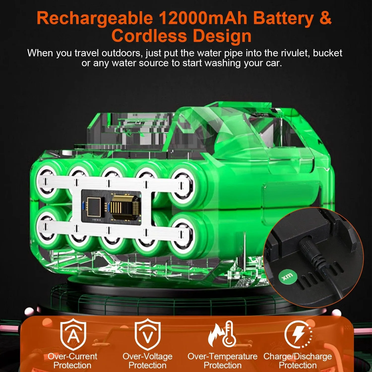 Cordless Portable Pressure Car Washer