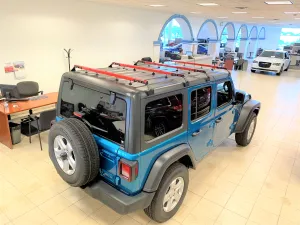 Exposed Racks 9759 Red Four-Piece Click-In Cross Bar for Jeep Wrangler