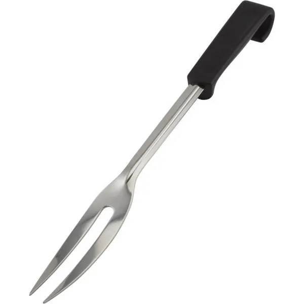 Genware Plastic Handle Carving Fork Black
