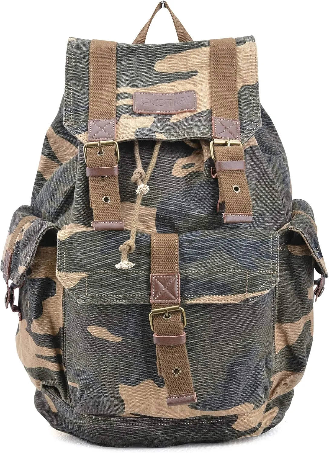 Gootium 21101CAM Specially High Density Thick Canvas Backpack Rucksack (camouflage)