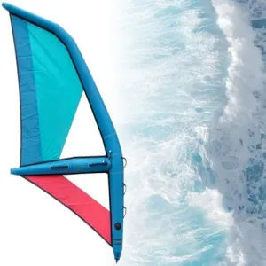 Inflatable Sail, Inflatable Stand Up Paddleboard for Surfing and Sailing, Includes Backpack and Pump, Lightweight and Portable Windsurfing Wing Foil, Ideal for Youth and Adults Water Play