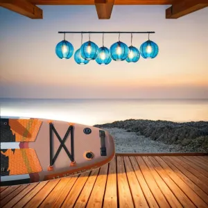 Inflatable Stand Up Paddle Board, Orange and Black World Map Design, All-Around SUPInflatable Paddle Board.Durable Inflatable Paddle Board and Kayak Accessories Made with Anti-Abrasion PVC Material