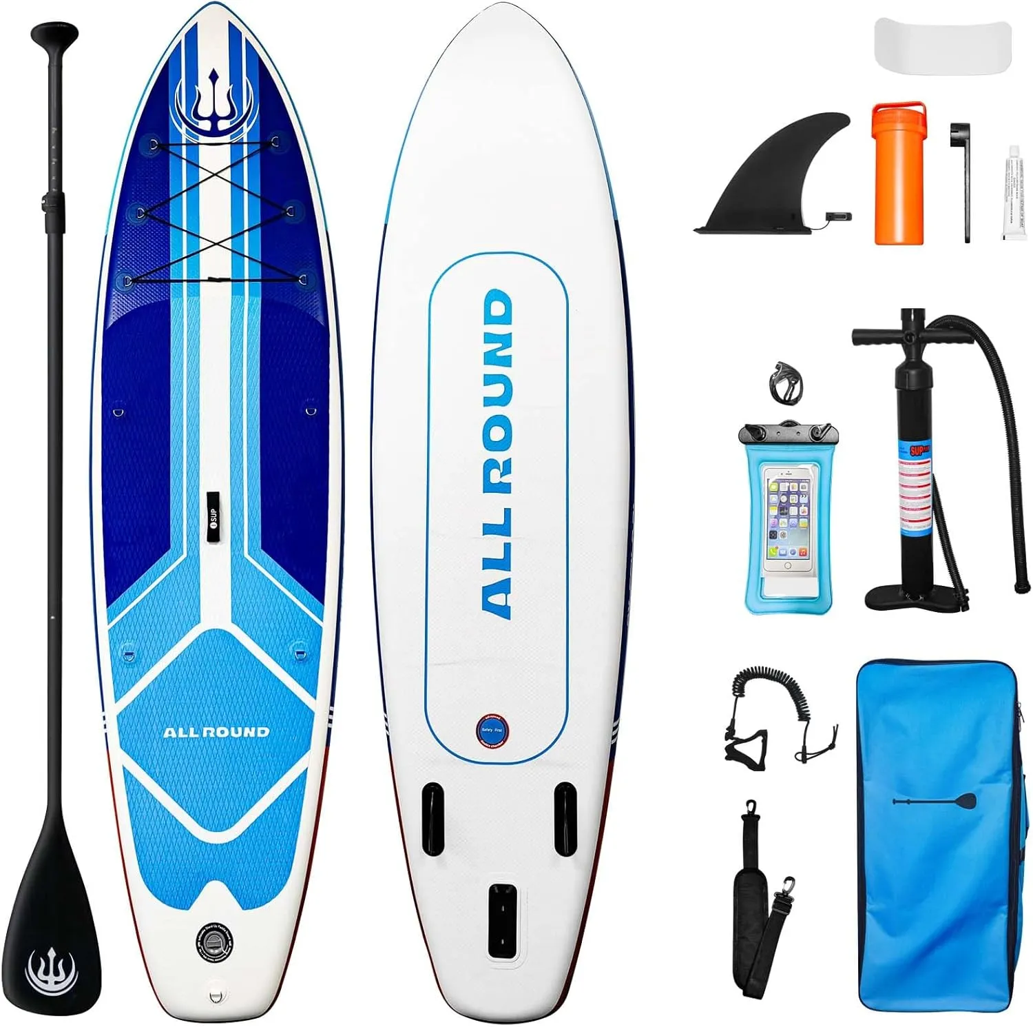 Inflatable Stand Up Paddle Board, Ultra-Light 10'6  33"  6" with Board Accessories Kit Adjustable Paddle Hand Anti-Slip EVA Deck for Adults Youth