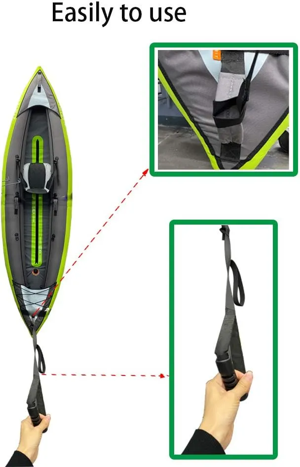 Kayak Stand Up Assist Strap Canoe Drag Handles Adjustable Boat Standing Rope SUP Pulling Cord Kayak Standing Aid Dragging Accessories for Kayaker