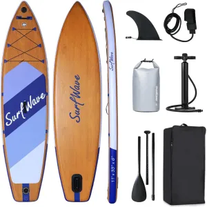Portable 11' Inflatable Stand Up Paddle Board - Purple: Perfect for Beginners, Calm Water Adventures & Travel