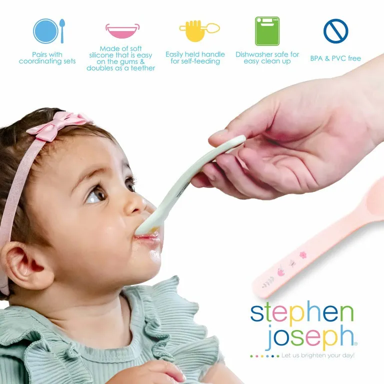 Silicone Baby Spoons Dino