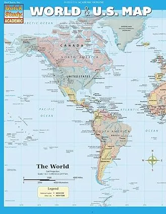 World and US Map Academic Guide