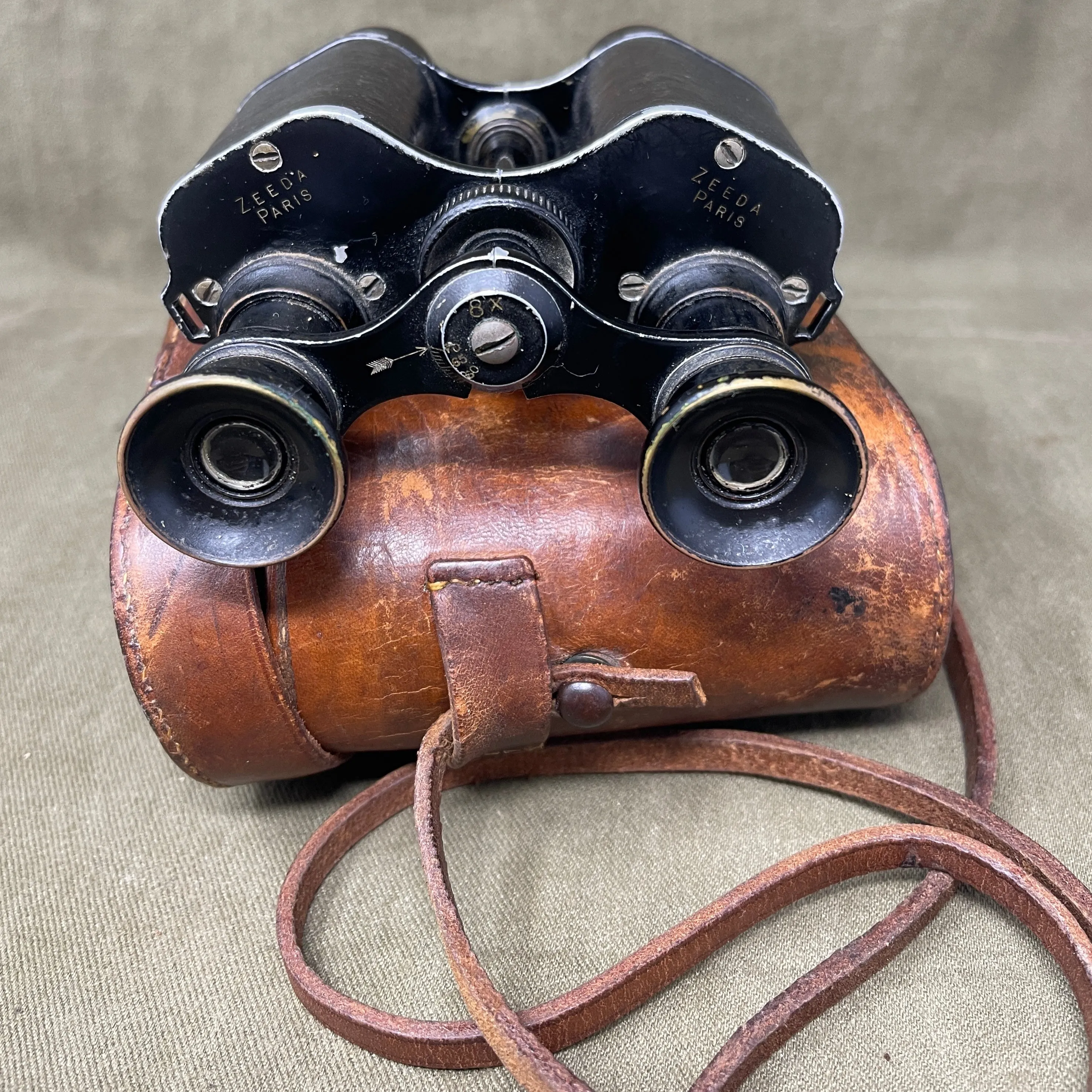 WW1 French Prismatic Zeeda Binoculars.